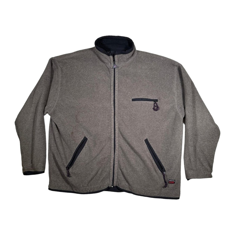 Outersport Fleece‎ Jacket Full Zip Brown Outdoor Men's North Face Size Medium